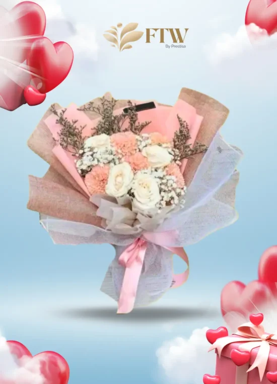 Karangan Bunga Bouquet - Valentine - Parselia - Indonesia - 011