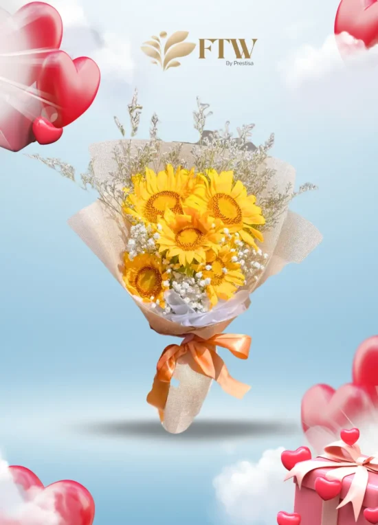 Karangan Bunga Bouquet - Valentine - Parselia - Indonesia - 012