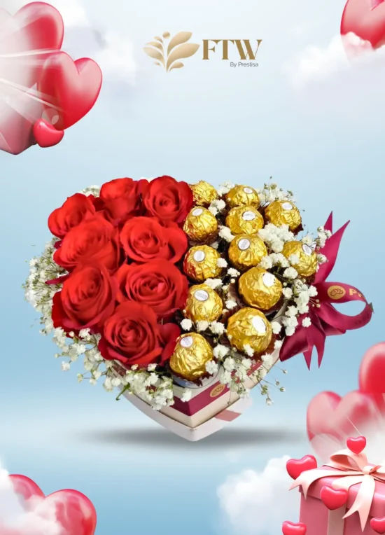 Karangan Bunga Box - Valentine - Parselia - Indonesia - 002