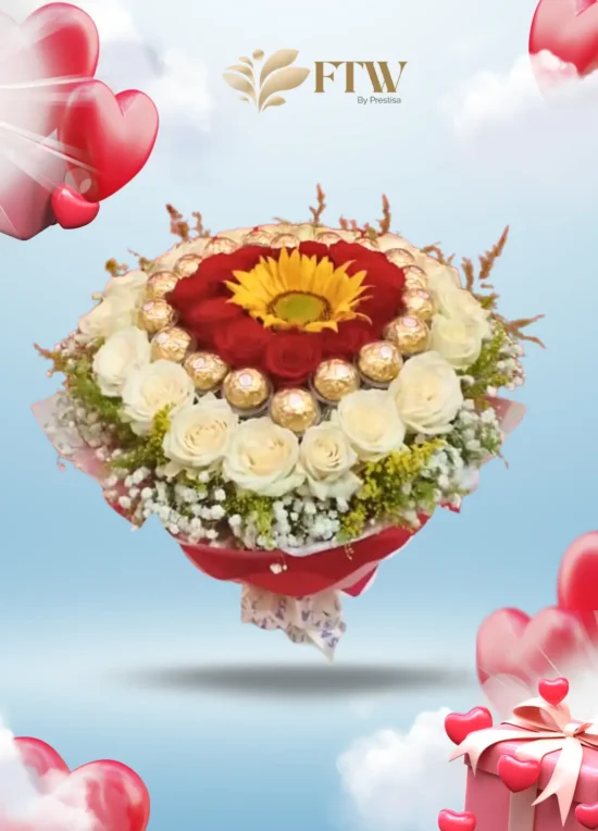 Karangan Bunga Bouquet - Valentine - Parselia - Indonesia - 020
