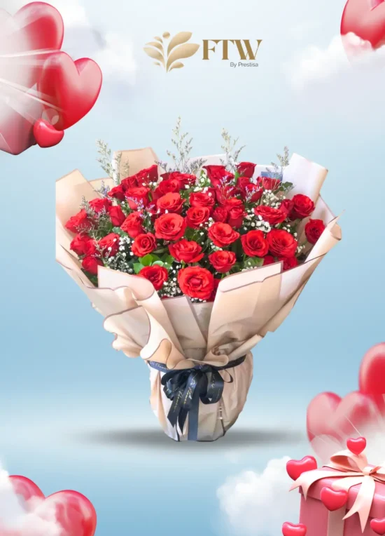 Karangan Bunga Bouquet - Valentine - Parselia - Indonesia - 022