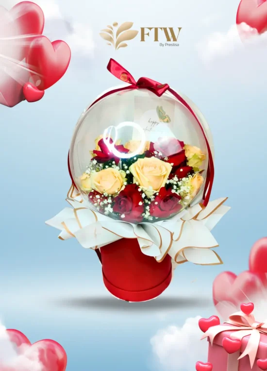 Karangan Bunga Box - Valentine - Parselia - Indonesia - 003