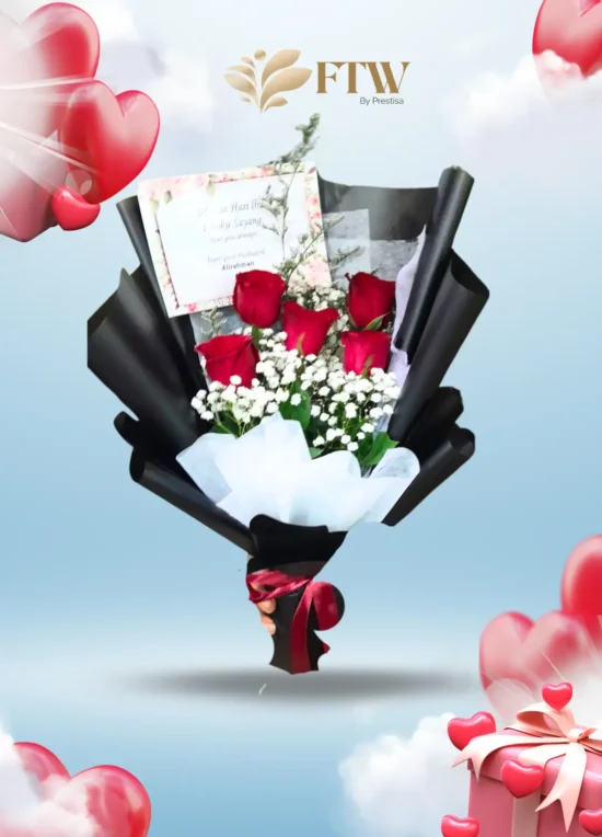 Karangan Bunga Bouquet - Valentine - Parselia - Indonesia - 003