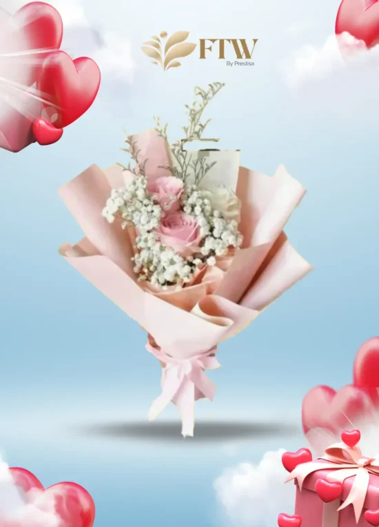 Karangan Bunga Bouquet - Valentine - Parselia - Indonesia - 005