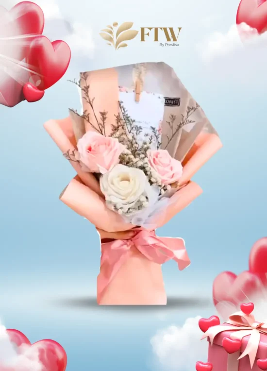 Karangan Bunga Bouquet - Valentine - Parselia - Indonesia - 006