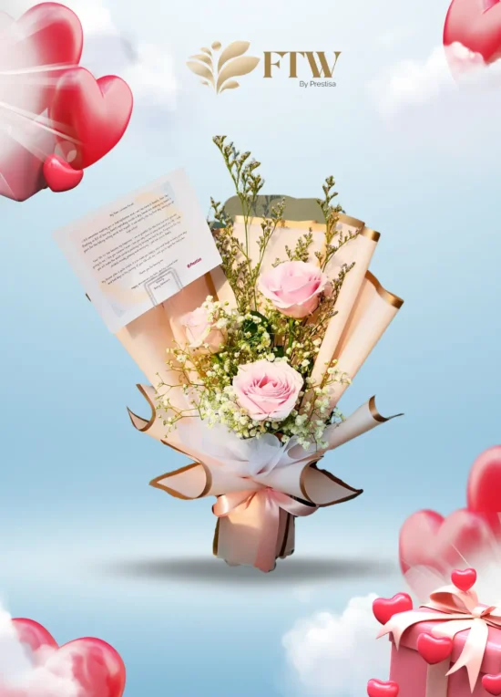 Karangan Bunga Bouquet - Valentine - Parselia - Indonesia - 007