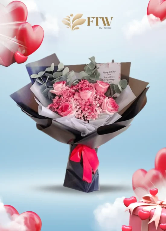 Karangan Bunga Bouquet - Valentine - Parselia - Indonesia - 009