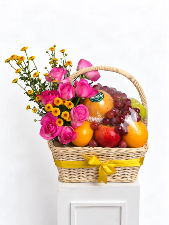 Velvet Bloom Basket