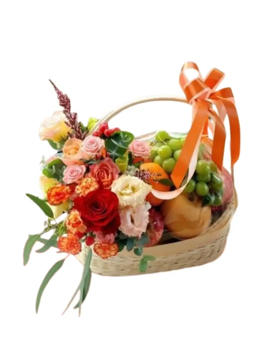 Floral Fruit Basket Charm